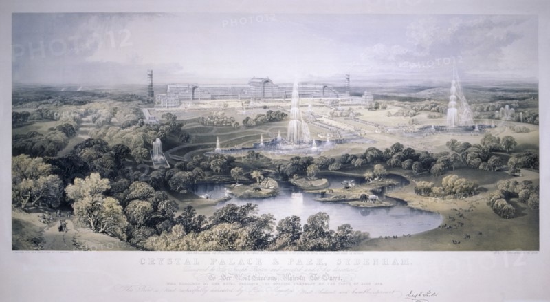 Crystal Palace, Sydenham, London, 1854. Artist: Jonathan Needham
