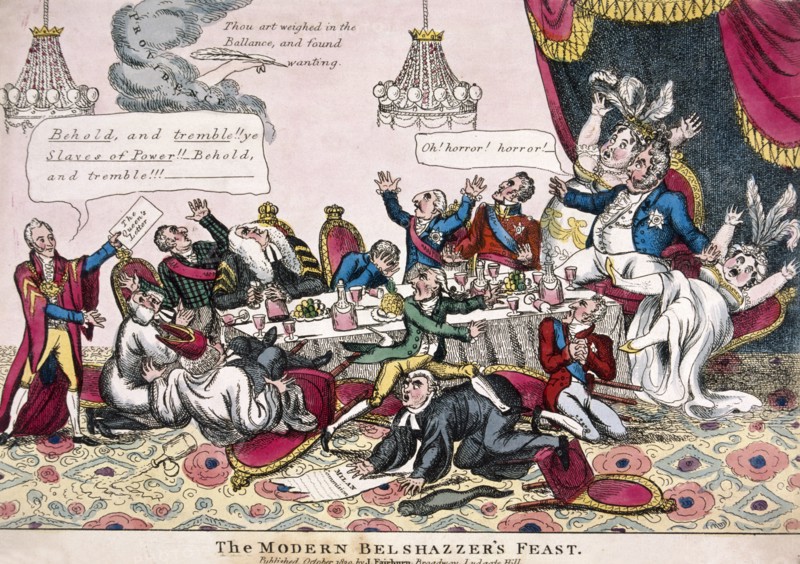 Alderman Sir Matthew Wood and King George IV. Artist: Anon