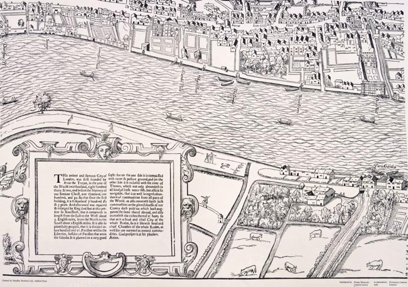 'Agas' Map of London, c1561. Artist: Unknown