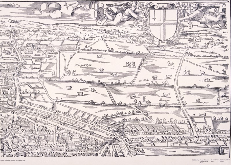 'Agas' Map of London, c1561. Artist: Unknown