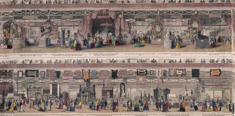 Great Exhibition, Crystal Palace, Hyde Park, London, 1851. Artist: Anon