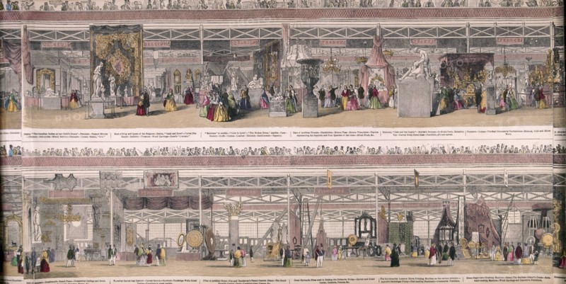 Great Exhibition, Crystal Palace, Hyde Park, London, 1851. Artist: Anon