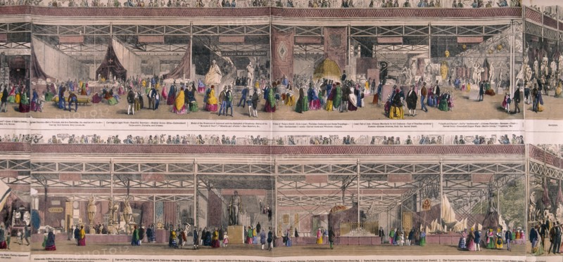 Great Exhibition, Crystal Palace, Hyde Park, London, 1851. Artist: Anon