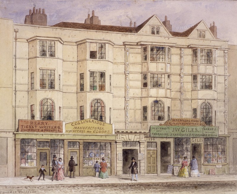 Aldersgate Street, London, (1851?) Artist: Thomas Hosmer Shepherd