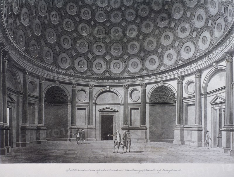 Bank of England, Threadneedle Street, London, c1790. Artist: Thomas Malton II