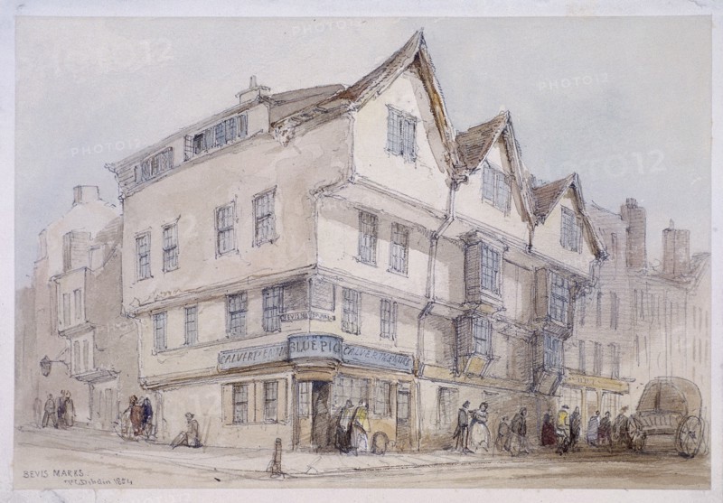 Bevis Marks, London, 1854. Artist: Thomas Colman Dibdin