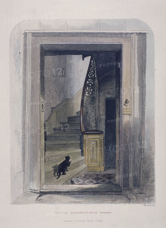 Southampton House, Chancery Lane, London, 1851. Artist: John Wykeham Archer