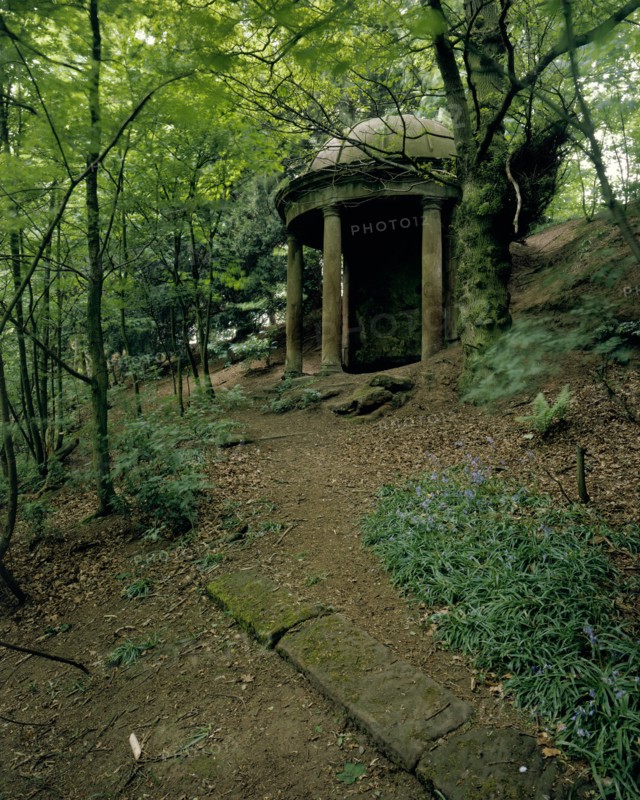 Classical temple rotunda, Badger Dingle, Badger, Shropshire, 1994