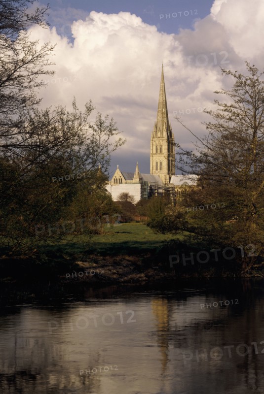 Salisbury Cathedral from the south west, Salisbury, Wiltshire, 1999