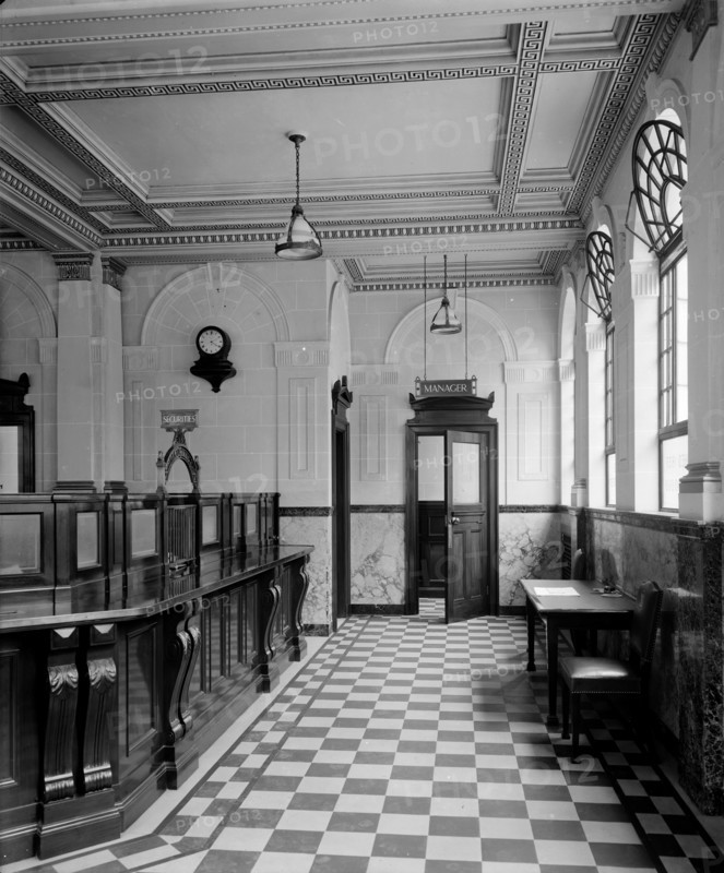 The main banking hall at the National Bank, Baker Street, Westminster, London, 1926