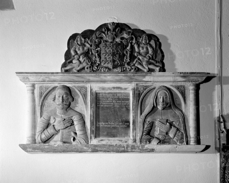 The Carew monument, St Mary's Church, Bickleigh, Devon, 2000