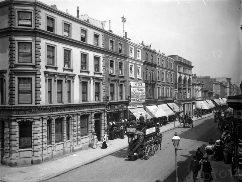 The north side of Westbourne Grove, Paddington, London, c1895
