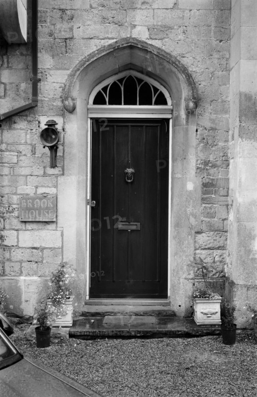 A Tudor-style doorway at Brook House, Station Yard, Steventon, Oxfordshire, 1999