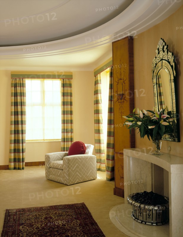 Virginia Courtauld's bedroom at Eltham Palace, Greenwich, London, 1999