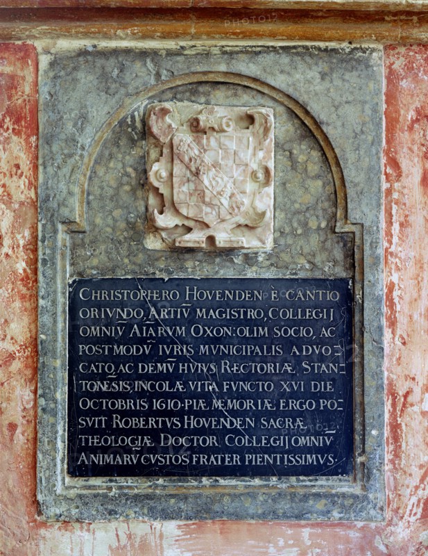 Wall tablet,St Michael's church, Stanton Harcourt, Oxfordshire, 1999