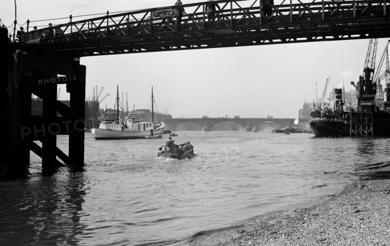 The Pool of London from Tower Beach, London, c1945-c1965