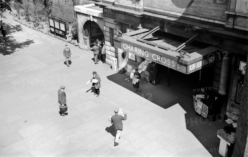 Charing Cross Underground Station, London, c1945-c1965
