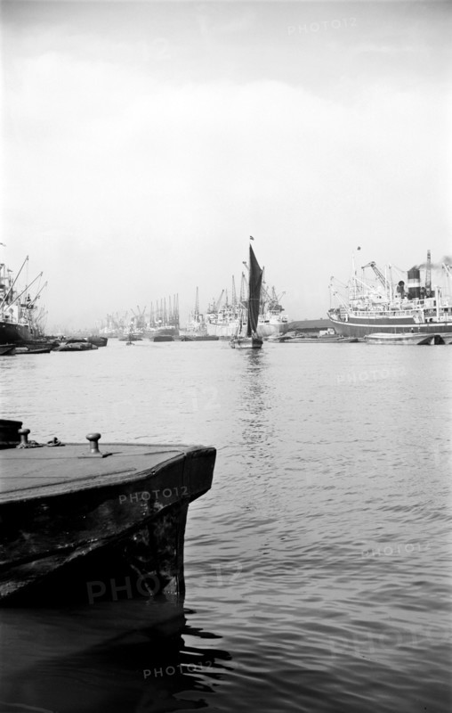 Shipping in the Royal Albert Dock, Canning Town, London, c1945-c1965