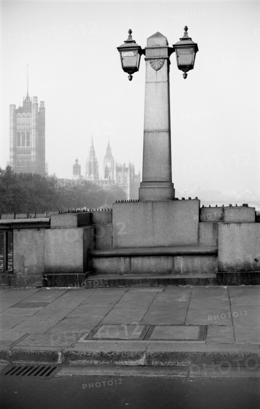 Street lamp on Lambeth Bridge, London, c1945-c1965