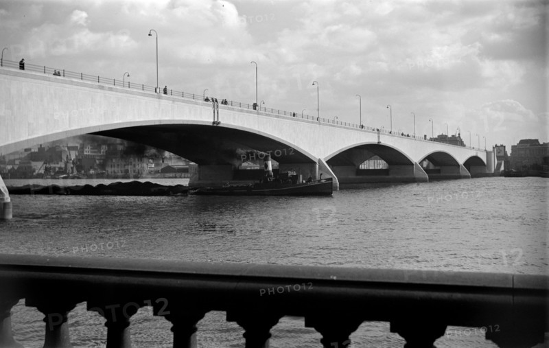 Waterloo Bridge soon after its completion in 1942, (c1945-c1965)