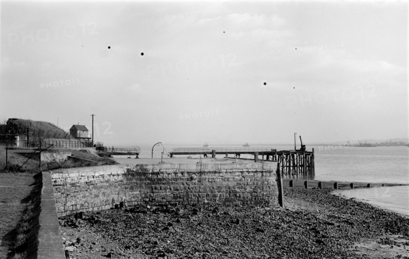 The quay outside the water gate of Tilbury Fort, Essex, c1945-c1965