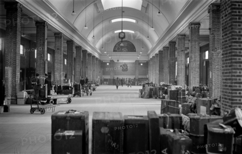 The interior of the Baggage Hall at Tilbury Passenger Landing Stage, Essex