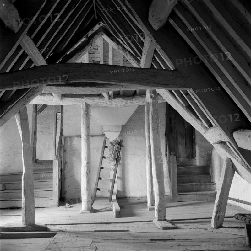 An attic in Kelmscott Manor, Oxfordshire, 1949