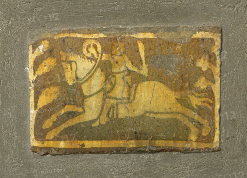 Tile from Cleeve Abbey, Somerset, c13th century