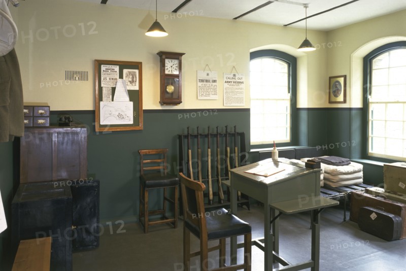 World War I guardrooms at Pendennis Castle, Cornwall, 1997