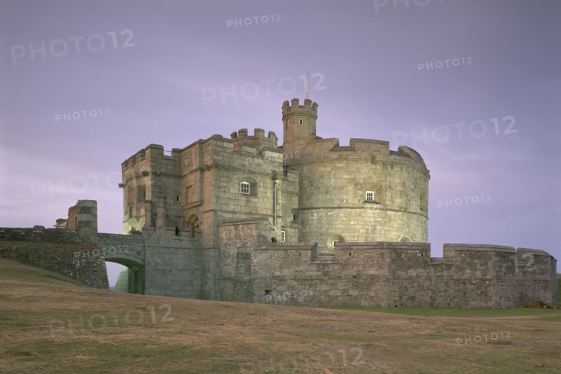 Pendennis Castle, Cornwall, at night, 1997