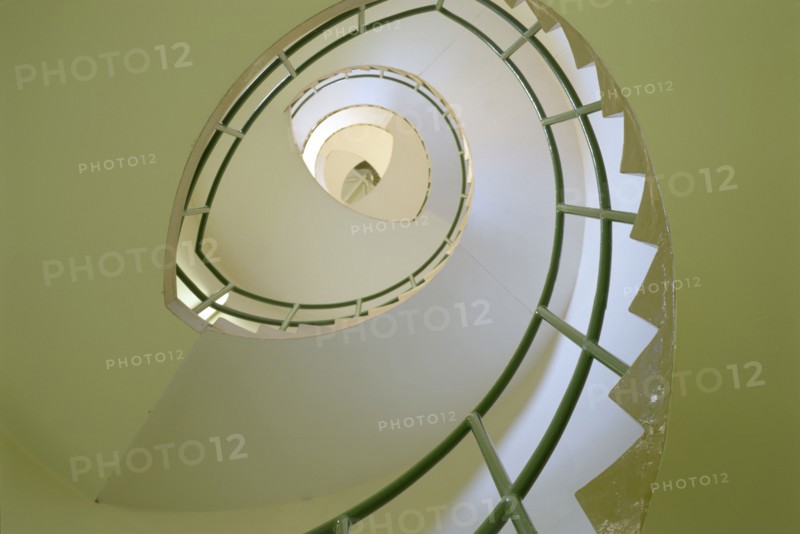 Staircase inside Dungeness lighthouse, Shepway, Kent, 1997