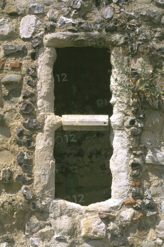 Detail of window, St Augustine's Abbey, Canterbury, Kent, 1996