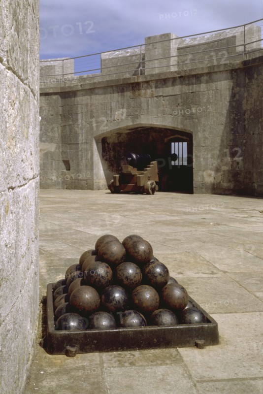 Cannonballs at Portland Castle, Weymouth, Dorset, 1998