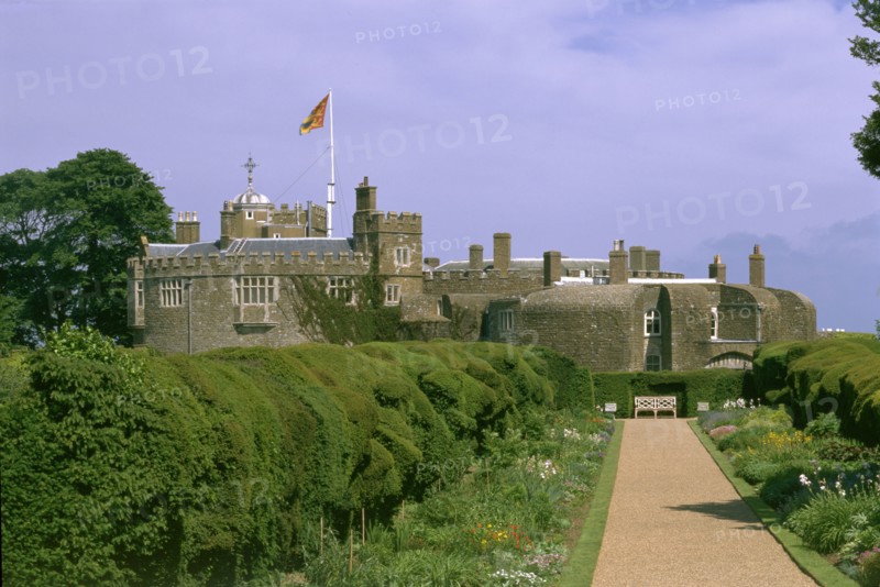 Yew Walk at Walmer Castle, Deal, Kent, 1998