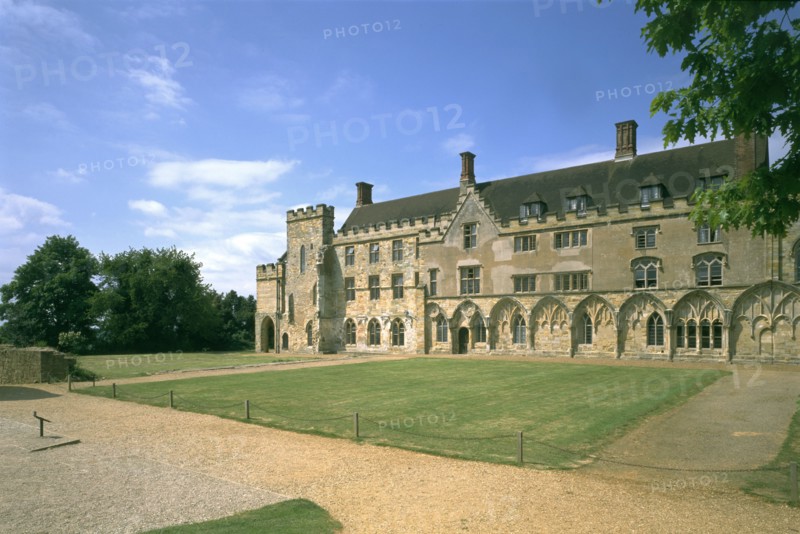 The cloister, Battle Abbey, East Sussex, 1998