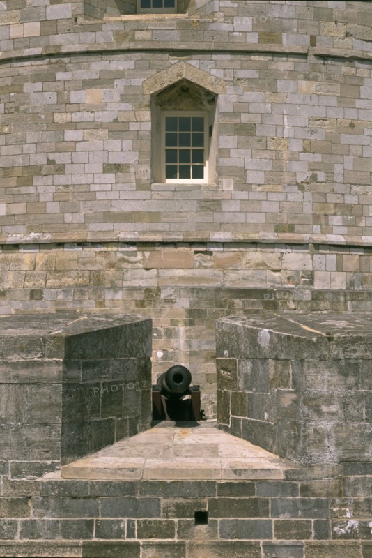 Gun embrasure at Calshot Castle, Hampshire, 1995