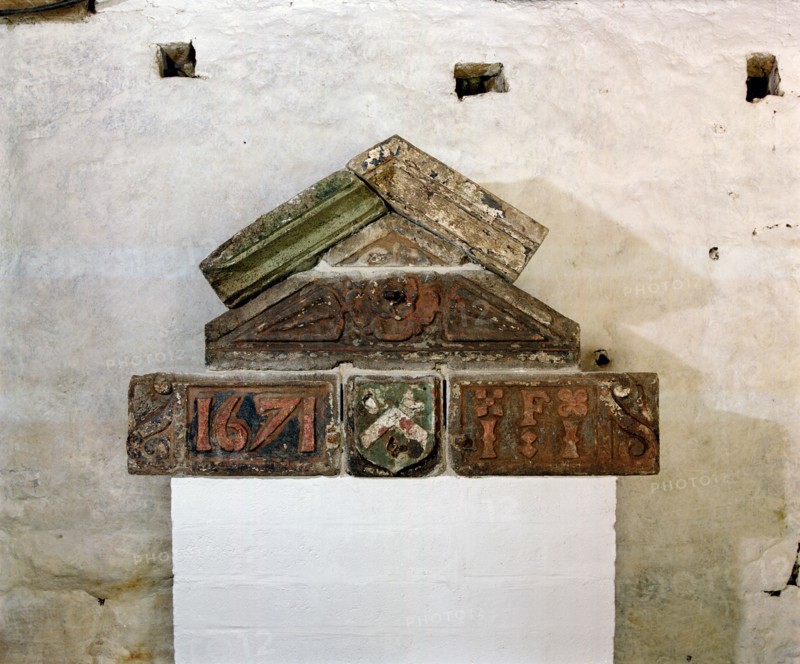 Architectural details from the demolished Red Lion Hotel, Truro, Cornwall, 2000