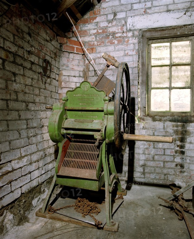 Agricultural machinery at Cloggs Farm, Hawkridge, Somerset, 1999