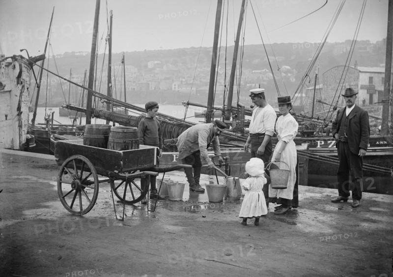 Newlyn harbour, Penzance, Cornwall, 1907