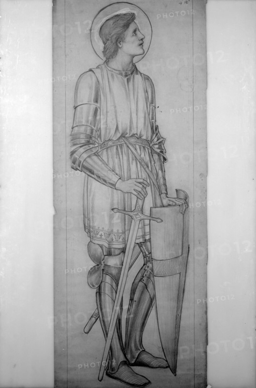 Stained glass cartoon by JH Dearle, 1921