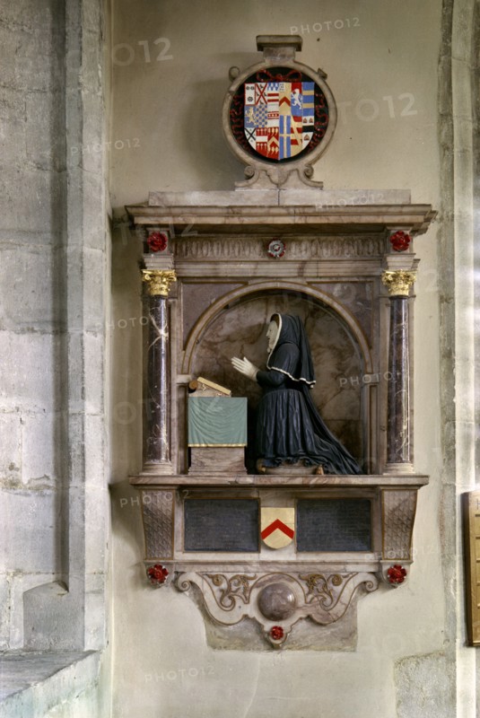 Scott monument, St Mary's church, Nettlestead, Kent, 1964