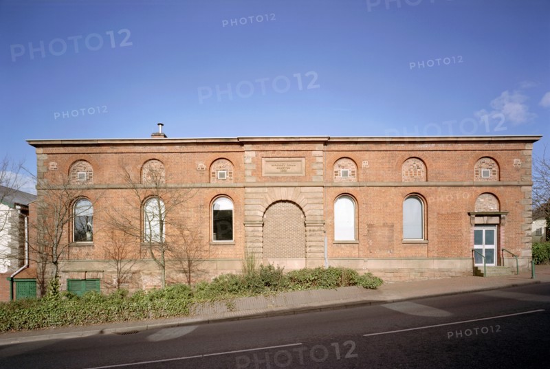Exterior of the swimming baths, Bridge Street, Runcorn, Cheshire, 2001