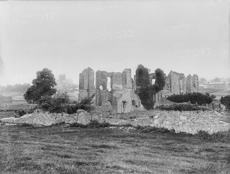 The ruins of Sopwell nunnery, St Albans, Hertfordshire