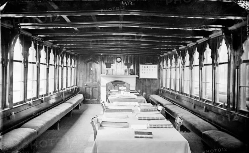 Interior of the College Barge, Christ Church College, Oxford, Oxfordshire, c1860-c1922