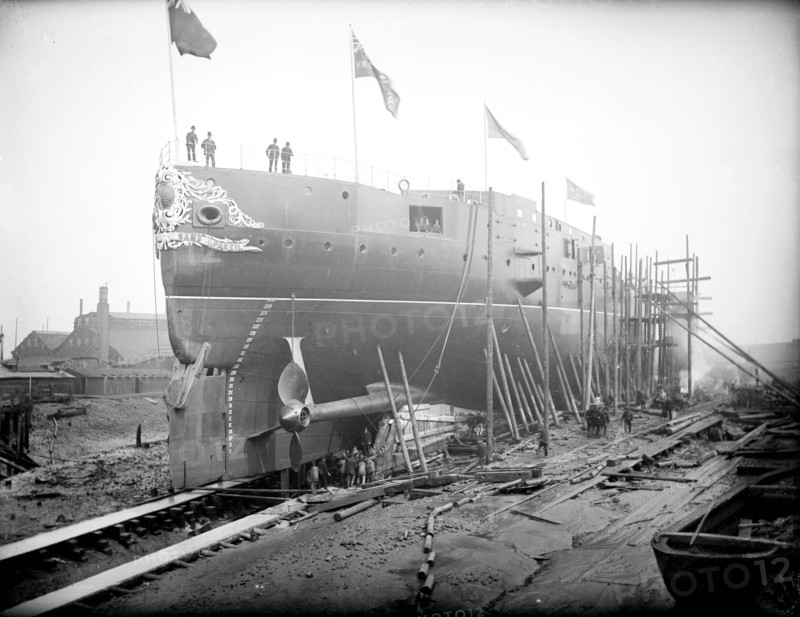 HMS Sans Pareil, under construction, Poplar, Tower Hamlets, London, c1860-c1922