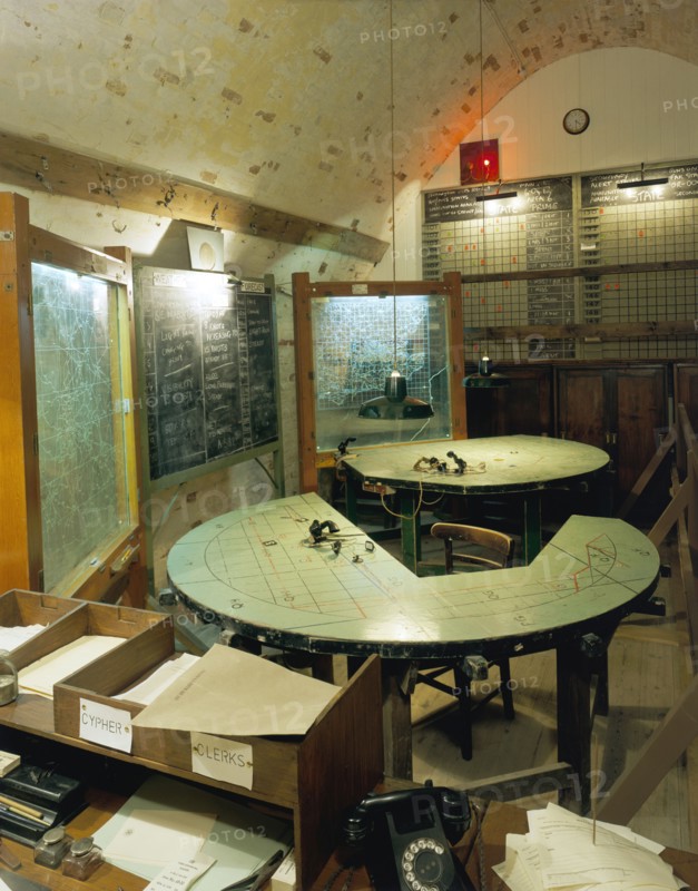 Anti-aircraft Control Room in Hellfire Corner, Dover Castle, Kent, 2001