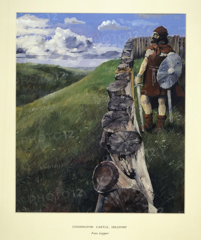 Soldier at Lyddington Castle Hillfort, Leicestershire, 1994