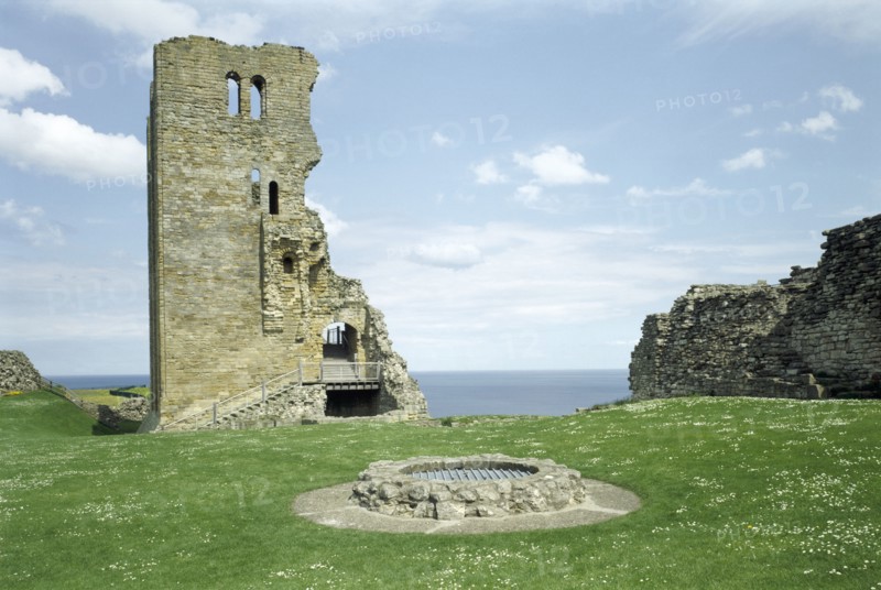 The castle well in the inner bailey, Scarborough Castle, North Yorkshire, 2000