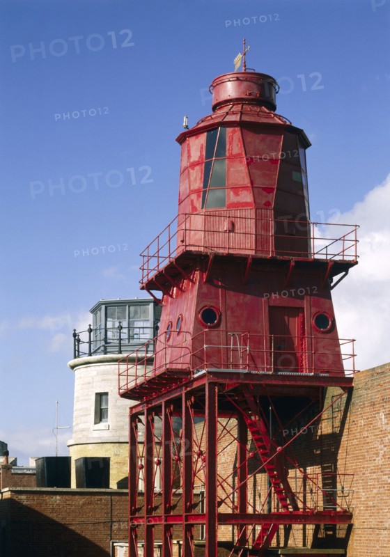 The 1865 and 1911 lighthouses, Hurst Castle, Hampshire, 1994