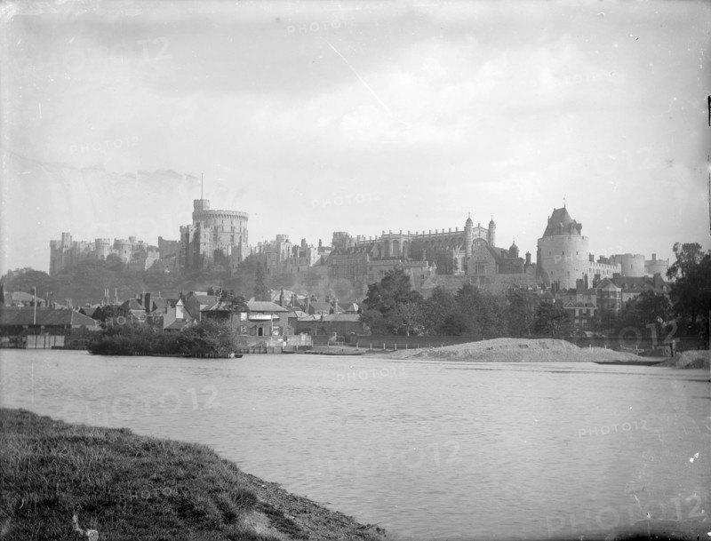 Windsor Castle from Brocas Meadow, Windsor, Berkshire, c1860-c1922